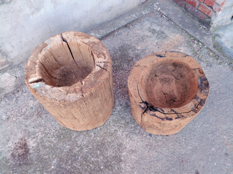 mortero tronco madera xl grano arroz asia alt 47 o45 1u alt 35 o45 1u